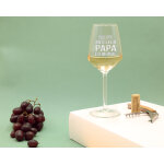 Verre  vin personnalisable - meilleur papa
