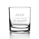 Verre � whisky personnalis� pour un jean