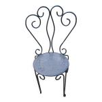 1 chaise de jardin fer forg ouvrag