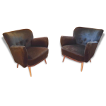 1 mignon petit fauteuil tout ronds ann�es 50