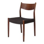 1 sur 2 chaises vintage fristho franeker en teck avec tissage en corde danoise annes 1960