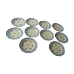 10 assiettes dessert porcelaine de limoges art déco 10 assiettes dessert porcelaine de limoges art déco