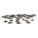 10 coupelles sur pied en inox style letang remy 10 coupelles sur pied en inox style letang remy