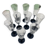 10 flutes  champagne