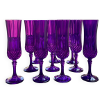 10 fltes  champagne violettes