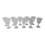 10 verres en cristal, 1950