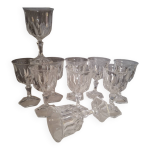 10 verres cristal d arques
