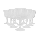 10 verres en eau cristal