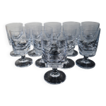 10 verres  vin rouge anciens en cristal de svres modle arezzo