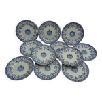 11 assiettes armories gien, xixme