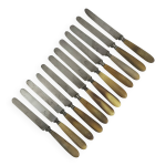 11 couteaux fromage / dessert corne & acier, t - d paris