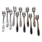 11 fourchettes  hutres de 1980