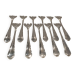 11 fourchettes � huitre m�tal argent� orf�vre orbrille contours 13, 2cm