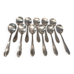 11 pelles  glace mtal argent orfvre ato style art deco