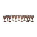 11 verres  vin blanc rosaline luminarc arcoroc