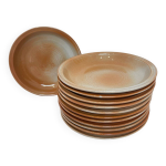 12 assiettes creuses gr�s, 1970