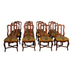 12 chaises de style louis xiv en chne