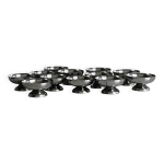 12 coupelles sur pied en inox style letang remy