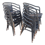 12 fauteuils en fer forgé des années 60 12 fauteuils en fer forgé des années 60