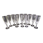 12 fltes en cristal d'arques