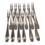 12 fourchettes  escargots mtal argent orfvre sfam art deco