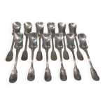 12 pelles  glace mtal argent orfvre christofle modle chinon