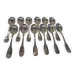 12 pelles � glace m�tal argent� orf�vre christofle mod�le vendome 12, 9cm