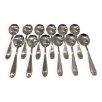 12 pelles a glace metal argente orfevre vuillermet lyon lxvi perles