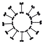 12 portes couteaux fer forg