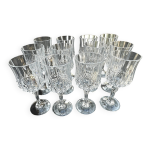 12 verres  vin 15 cm cristal d'arques modle lonchamp vintage