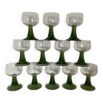 12 verres  vin blanc vintage