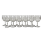 12 verres  vin de porto nancy en cristal de baccarat