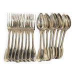 16 couverts en m�tal argent� christofle et jean cass�s & cie