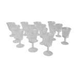 16 verres  pied 70's