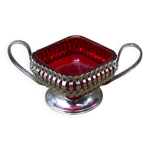 1964 sucrier de table 17cm anglais style panier verre ruby vintage ancien 1964 sucrier de table 17cm anglais style panier verre ruby vintage ancien