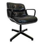 1ère édition - fauteuil charles pollock. pièce signée knoll int 1ère édition - fauteuil charles pollock. pièce signée knoll int
