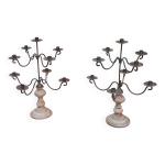 2 anciens chandeliers 9 branches