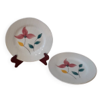 2 assiettes digoin sarreguemine