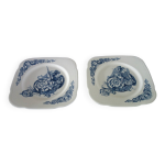 2 assiettes plates terre de fer clairefontaine renaissance xix�me