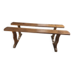 2 banc de ferme chne massif