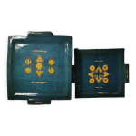 2 trs beaux plats thiques aux motifs gomtriques type amrique du sur. format carr