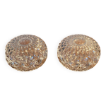 2 bonbonnires en cristal