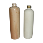 2 bouteilles bouillottes en gre s vernisse de couleurs naturelles
