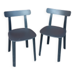 2 chaises all plastic chair apc grise par jasper morrison pour vitra, 2 chaises all plastic chair apc grise par jasper morrison pour vitra,