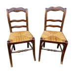 2 chaises bistrot 1930 alsace