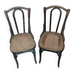2 chaises bistrot dbut xx me