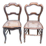 2 chaises cannées louis philippe du 18ème 2 chaises cannées louis philippe du 18ème