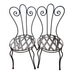 2 chaises fer forgé d époque 2 chaises fer forgé d époque