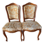 2 chaises louis xv