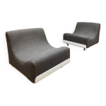 2 chauffeuses orbis par luigi colani pour cor, annes 1970